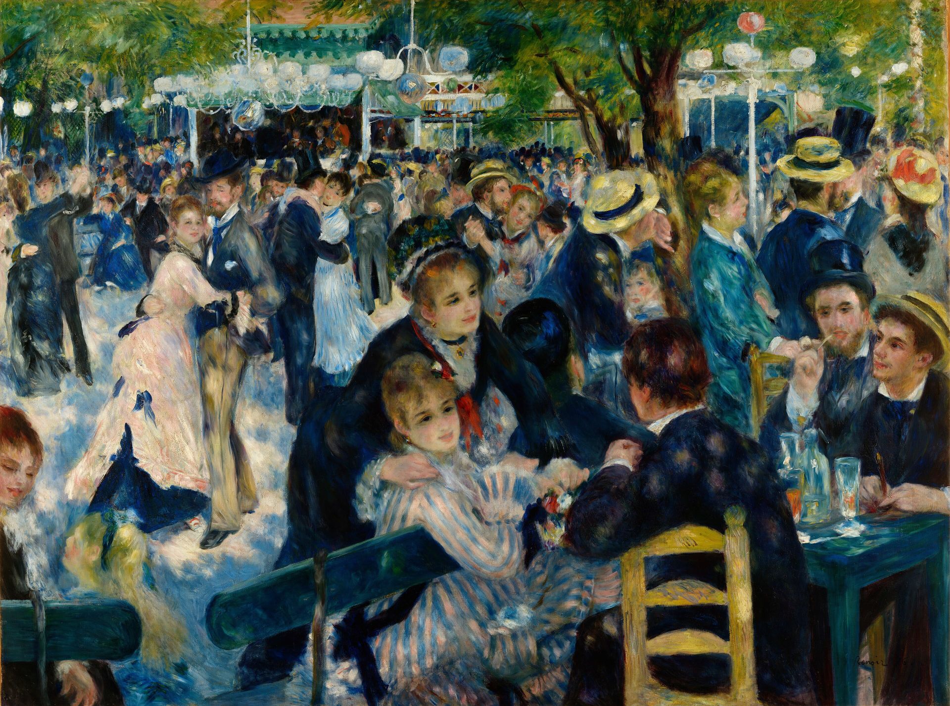Pierre-Auguste Renoir - Dance at Moulin de la Galette 